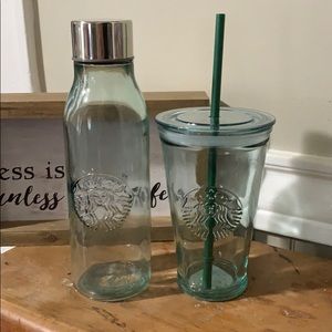 Starbucks glass cups